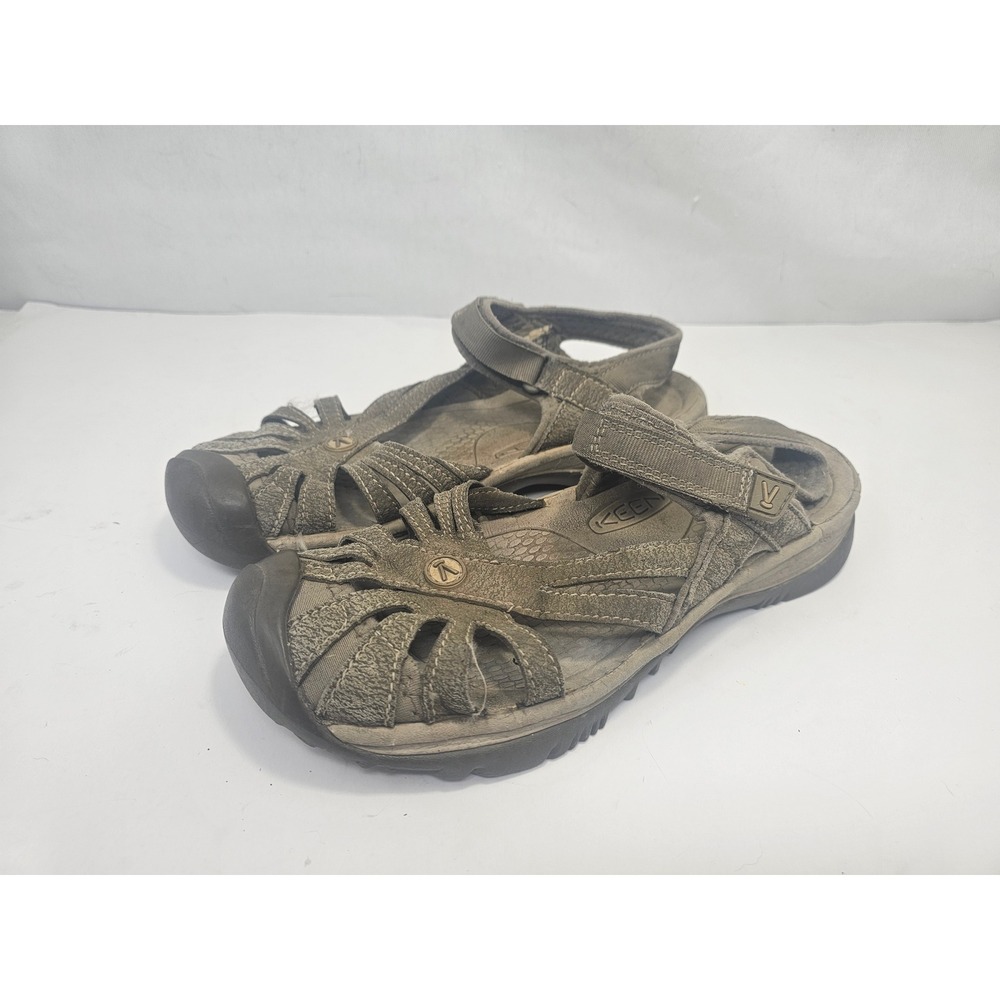 KEEN Rose Sandals Womens Olive Brown Outdoor Hiking Water Shoes Strappy